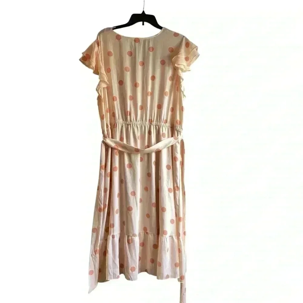 NWT Women's LC Lauren Conrad Flutter Sleeve Midi Dress SIZE 2X